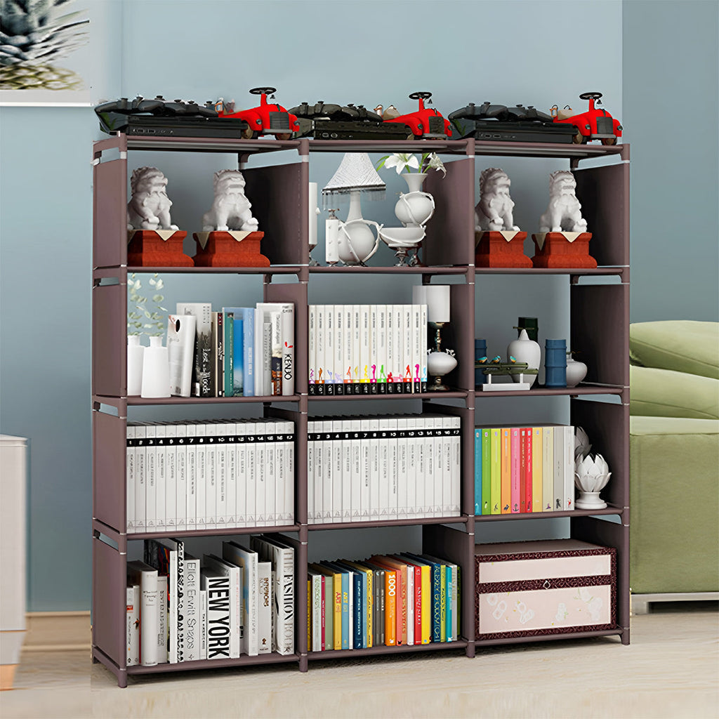 Steel Frame Modular Cube Bookcase