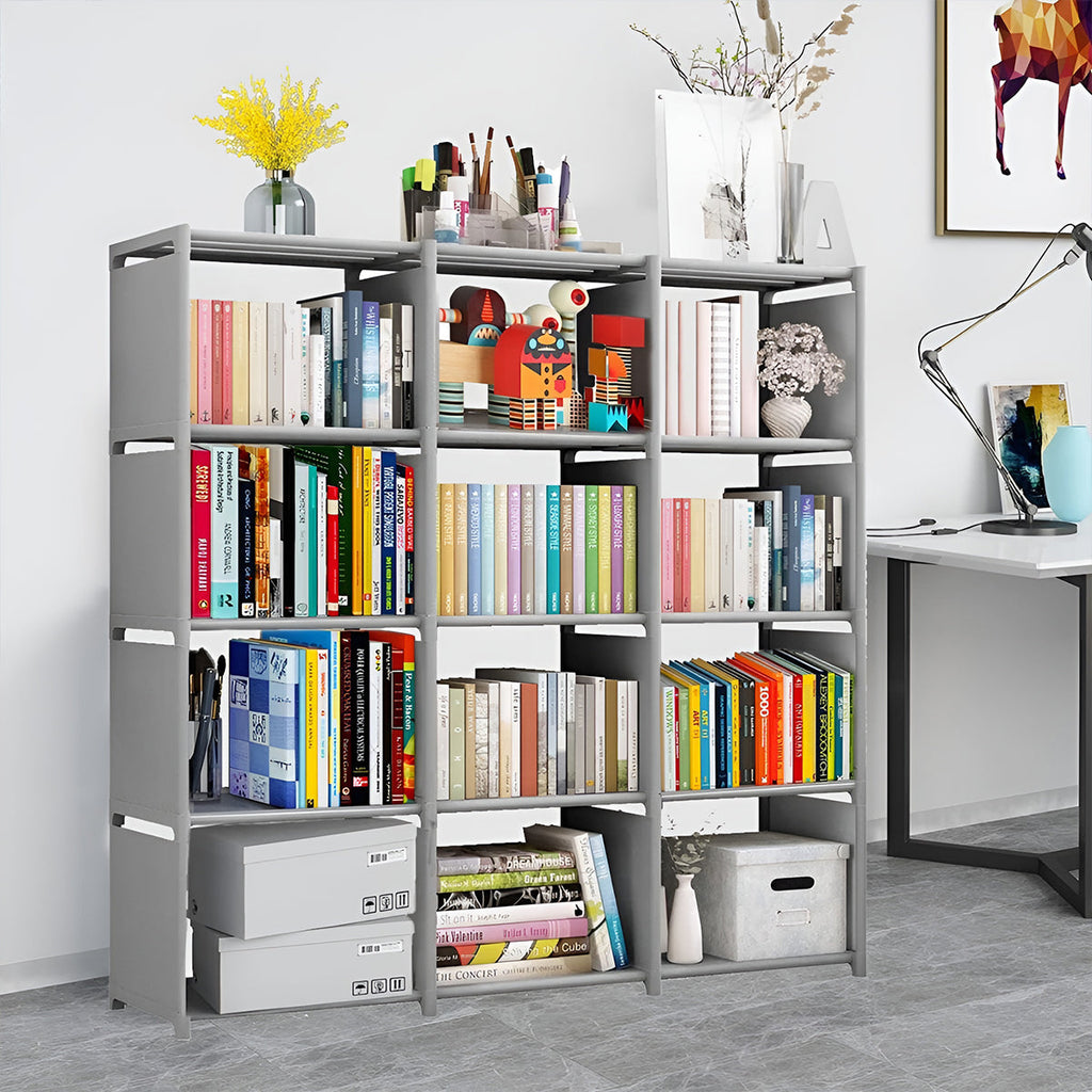 Steel Frame Modular Cube Bookcase