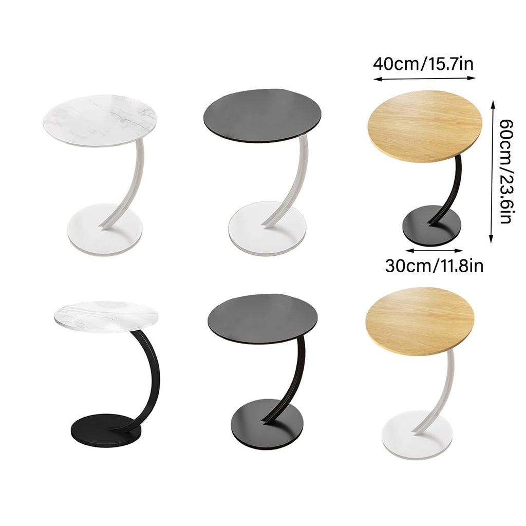C-Shape Sofa Side Table Available in Six Colours