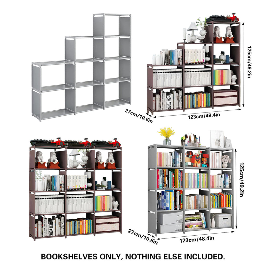 Steel Frame Modular Cube Bookcase