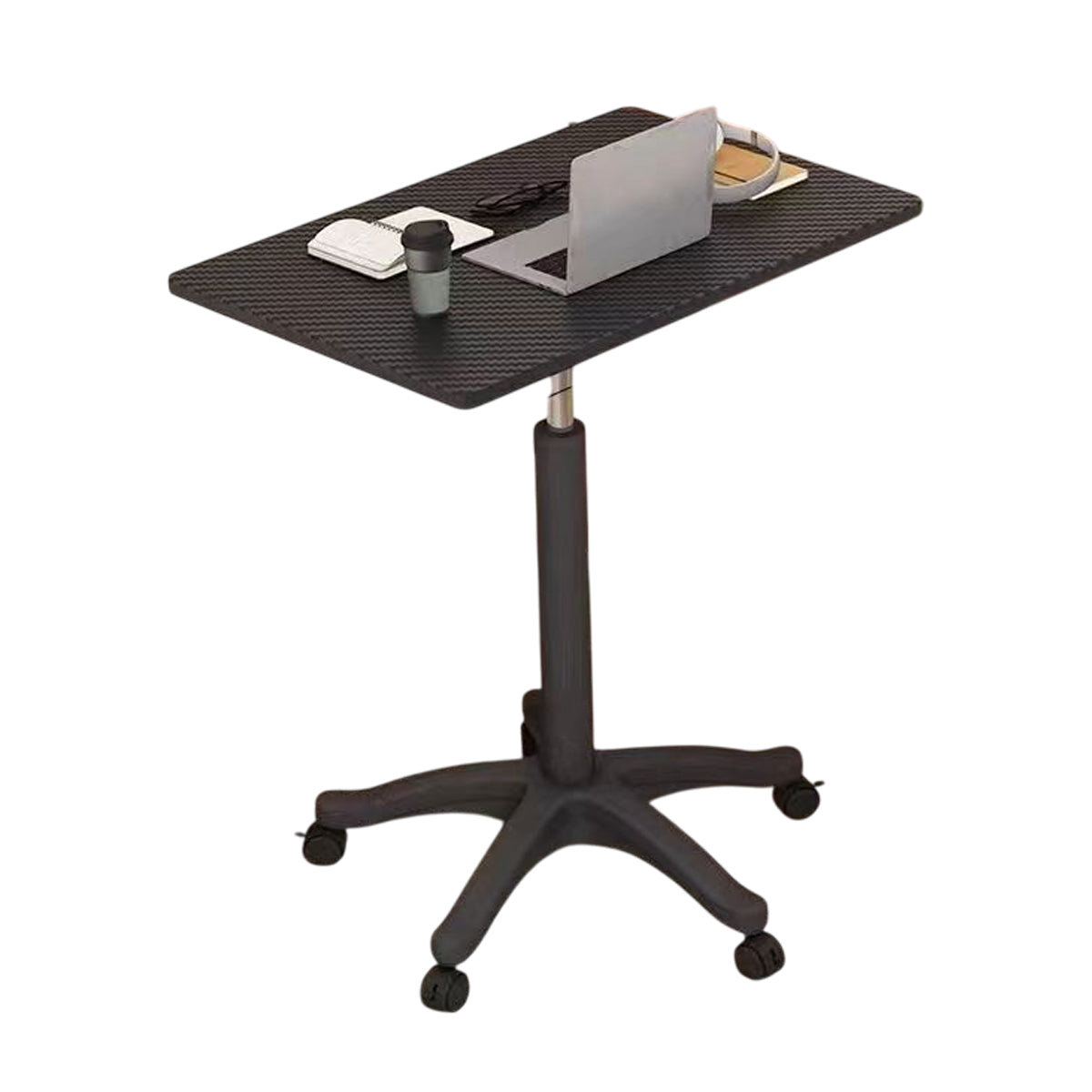 Gas-Lift Sit-Stand Table Featuring Star Legs