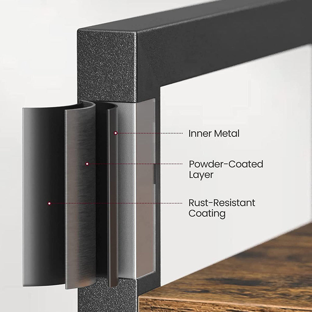 Space-Saving 6-Tier Corner Bookshelf with X-Brace