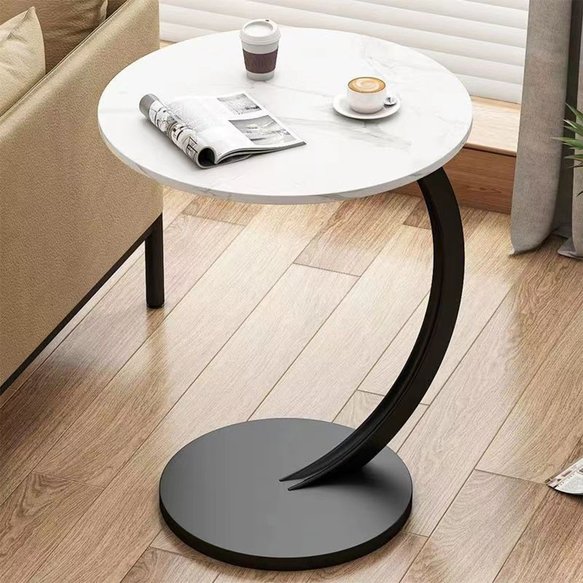 C-Shape Sofa Side Table Available in Six Colours