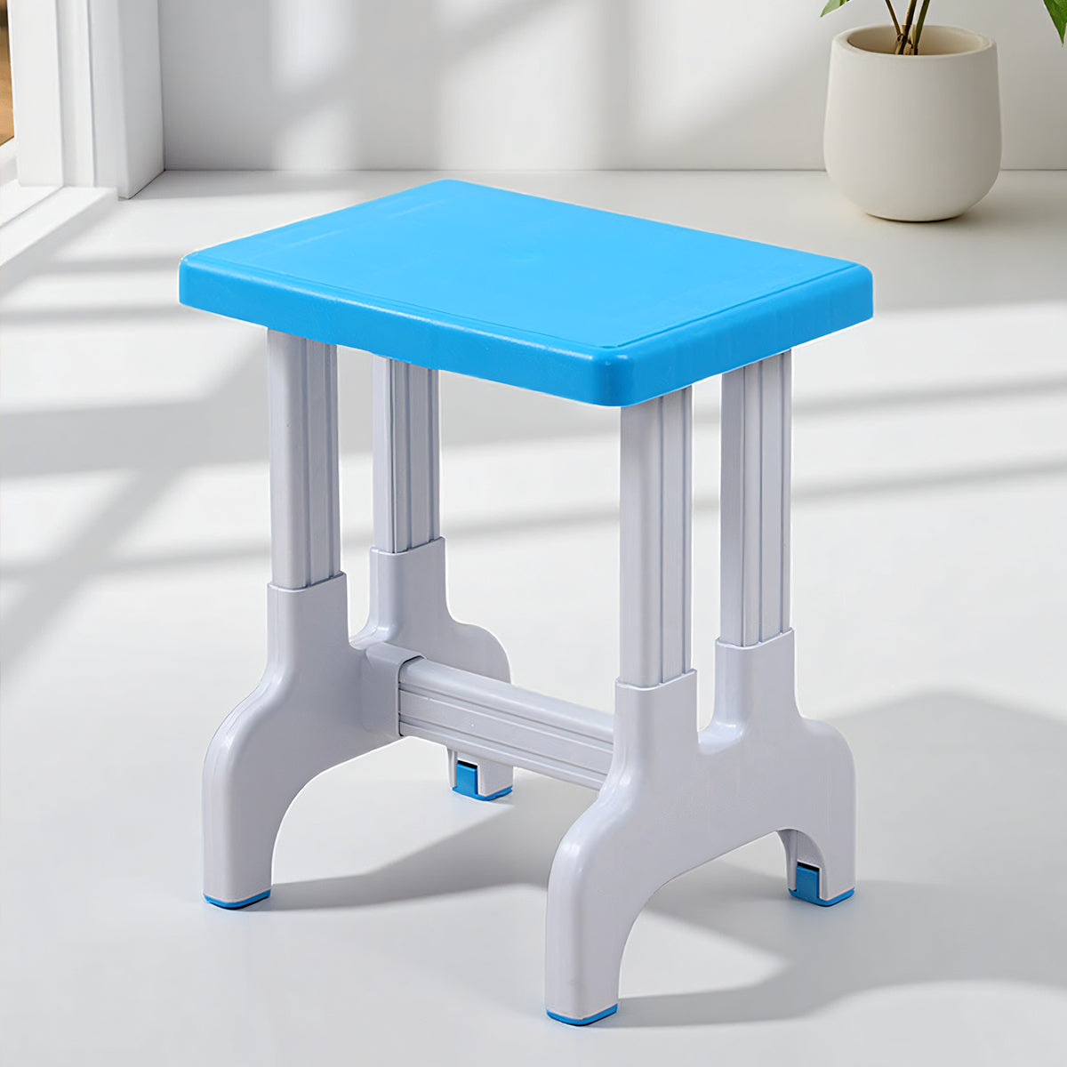 Stackable PP Square Stool with Non-Slip Pads