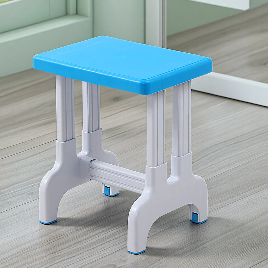 Stackable PP Square Stool with Non-Slip Pads