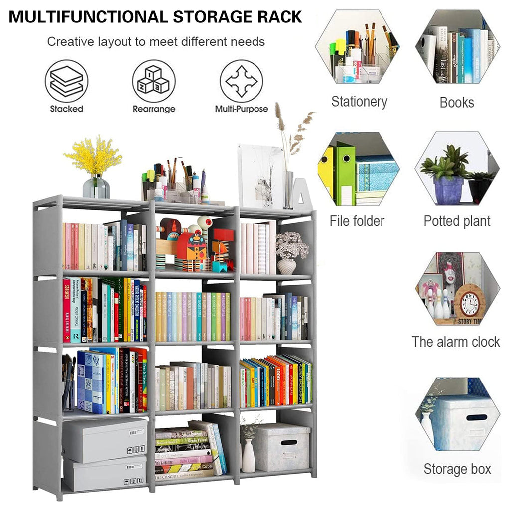 Steel Frame Modular Cube Bookcase