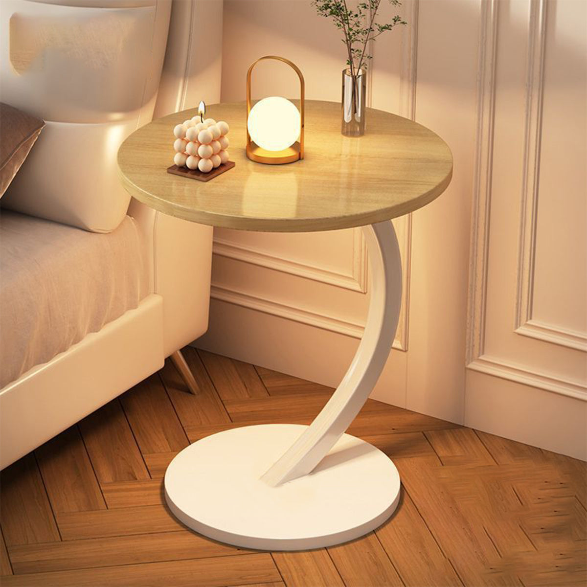 C-Shape Sofa Side Table Available in Six Colours