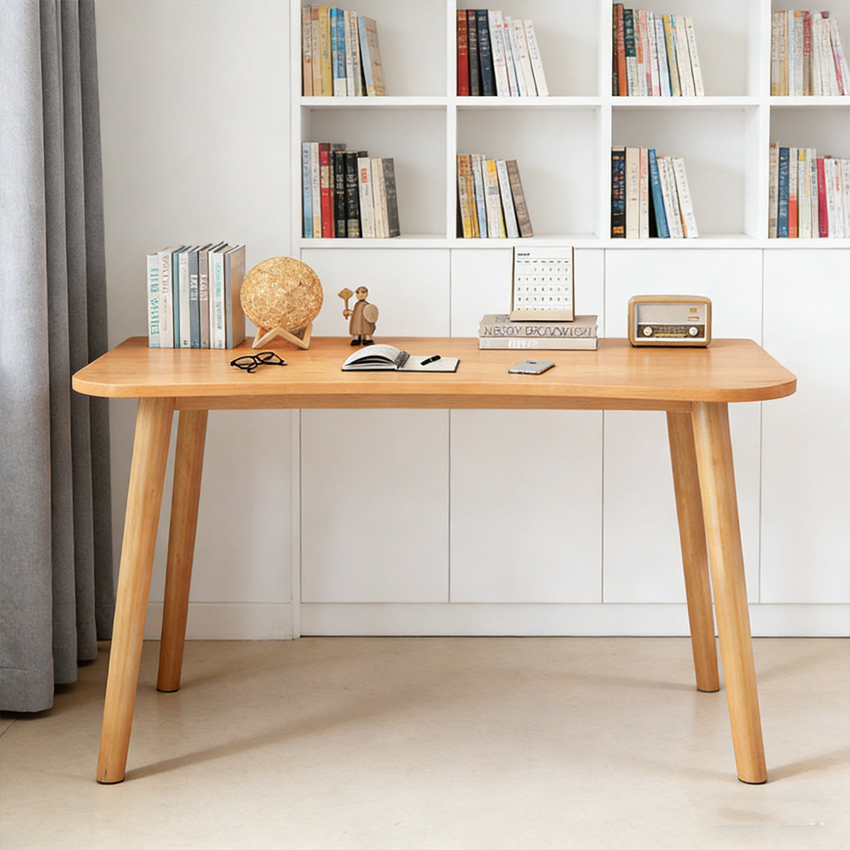 120cm Rectangular Writing Desk in White or Khaki