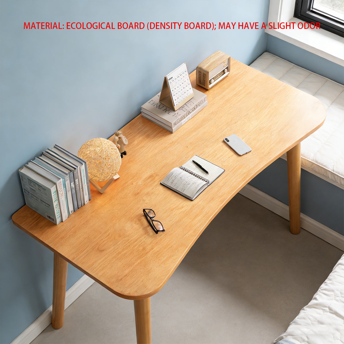 120cm Rectangular Writing Desk in White or Khaki