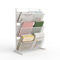 3-Tier Mesh Desktop Bookshelf Organiser 33x16x44cm