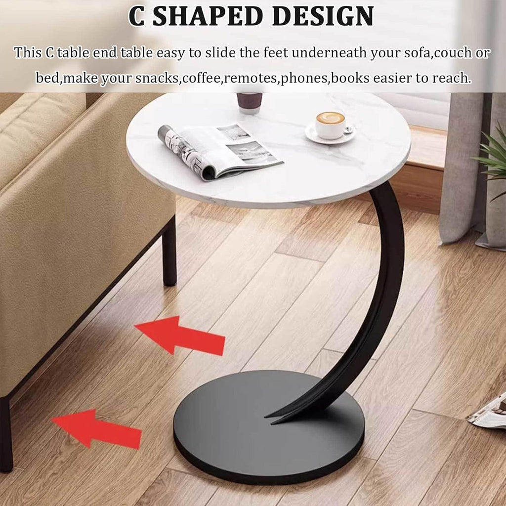 C-Shape Sofa Side Table Available in Six Colours