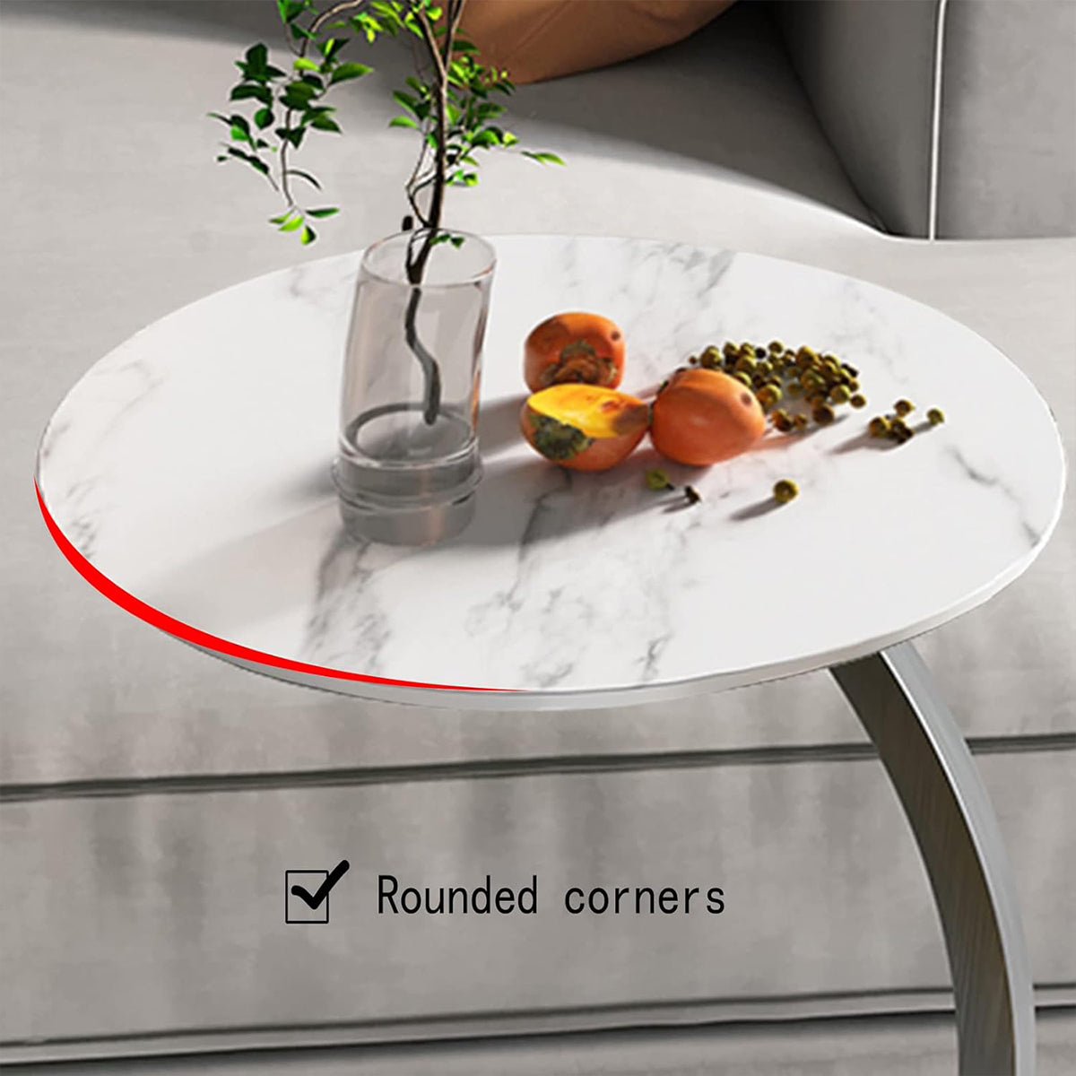 C-Shape Sofa Side Table Available in Six Colours