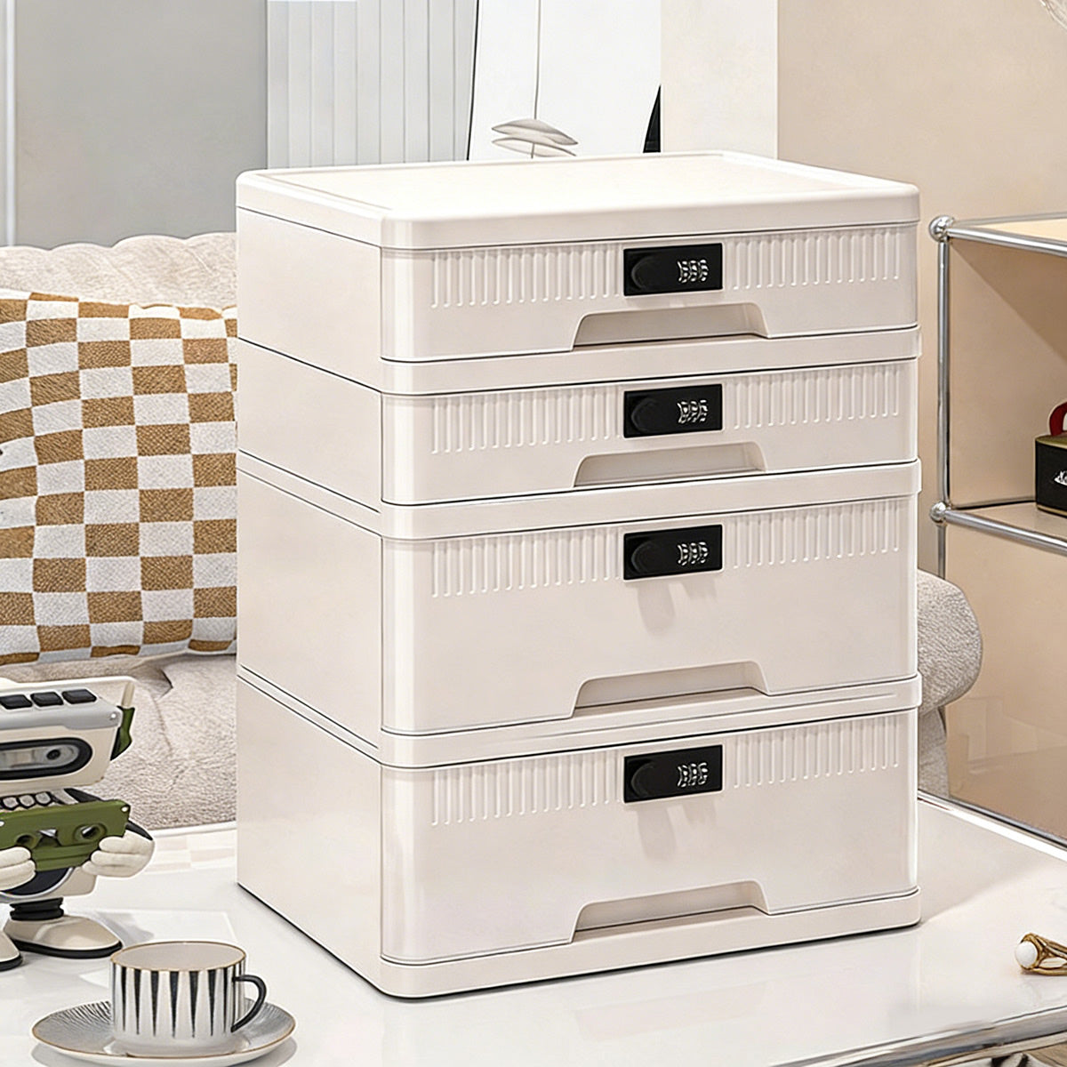 Digital Lock Storage Cabinet with 4 or 5 Drawers