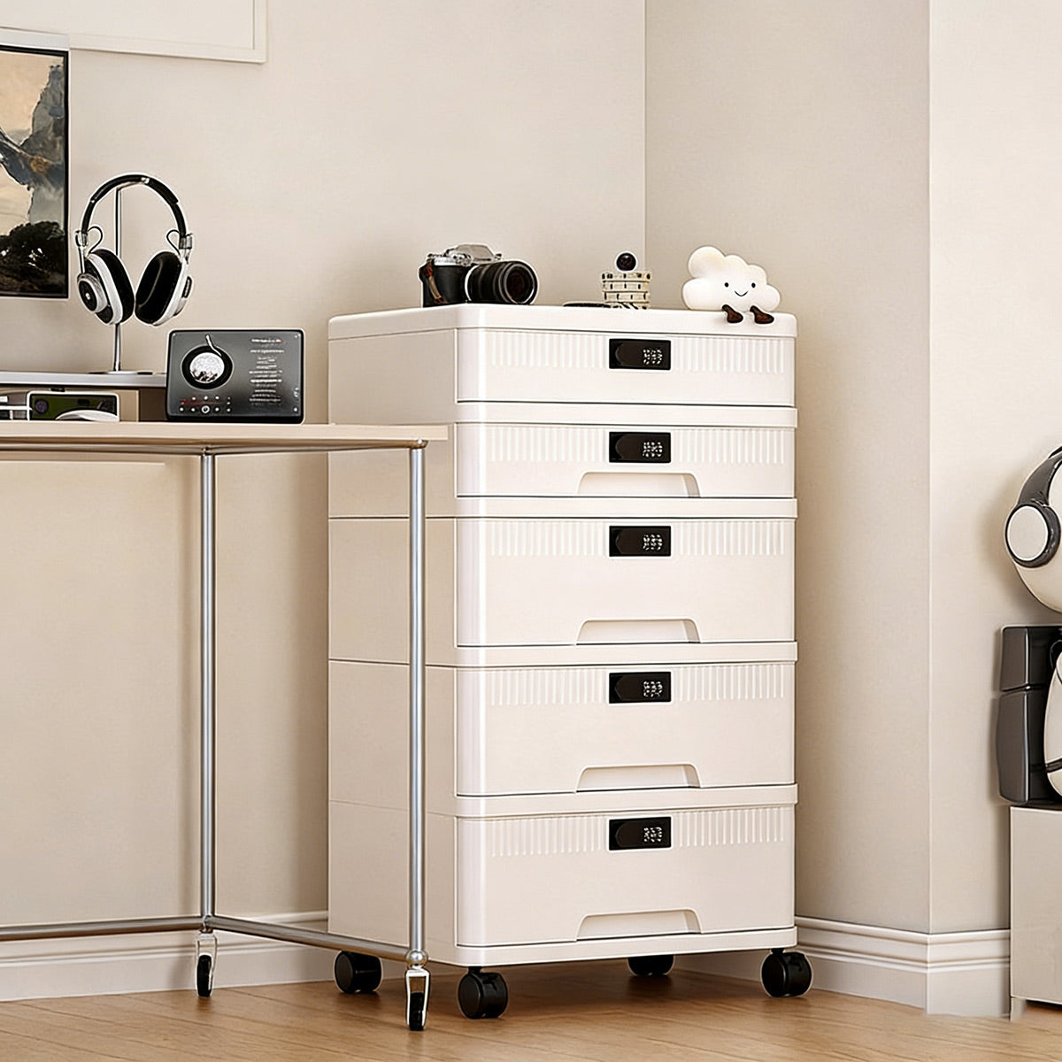 Digital Lock Storage Cabinet with 4 or 5 Drawers