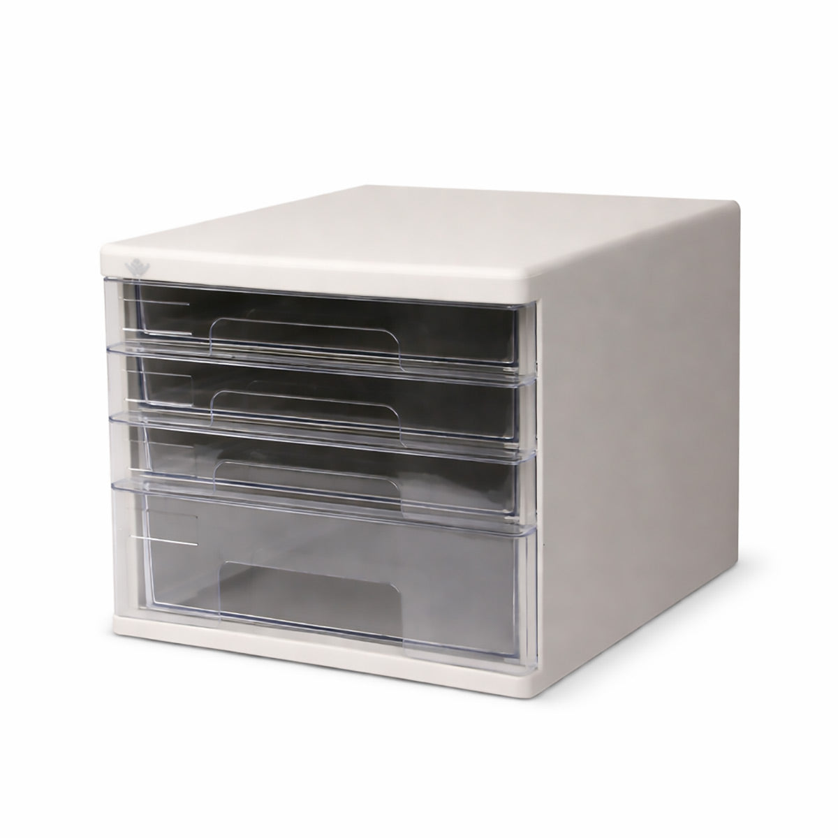 Compact 4-Drawer Desktop Storage Tower