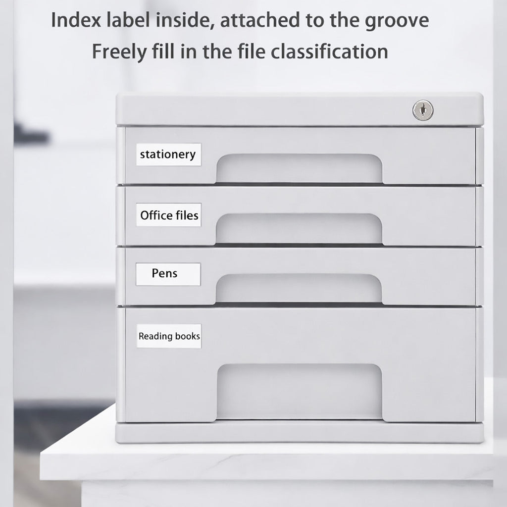 Compact 4-Drawer Desktop Storage Tower