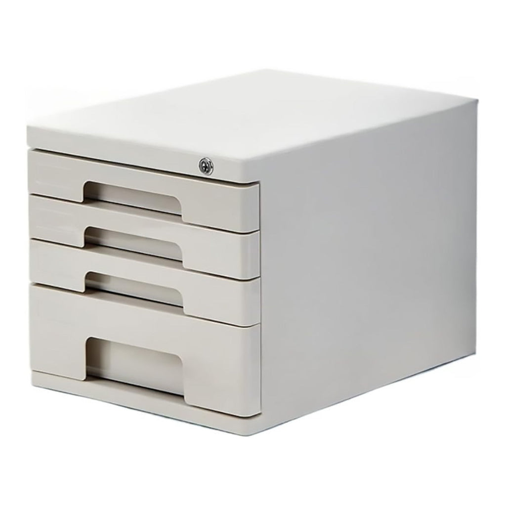 Compact 4-Drawer Desktop Storage Tower