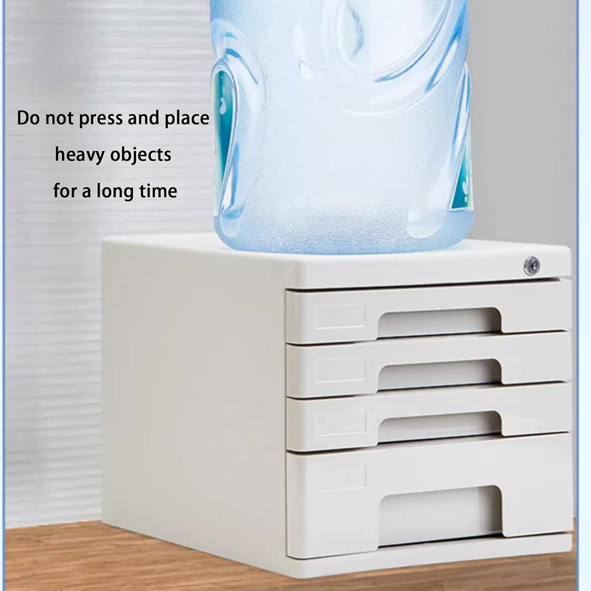 Compact 4-Drawer Desktop Storage Tower