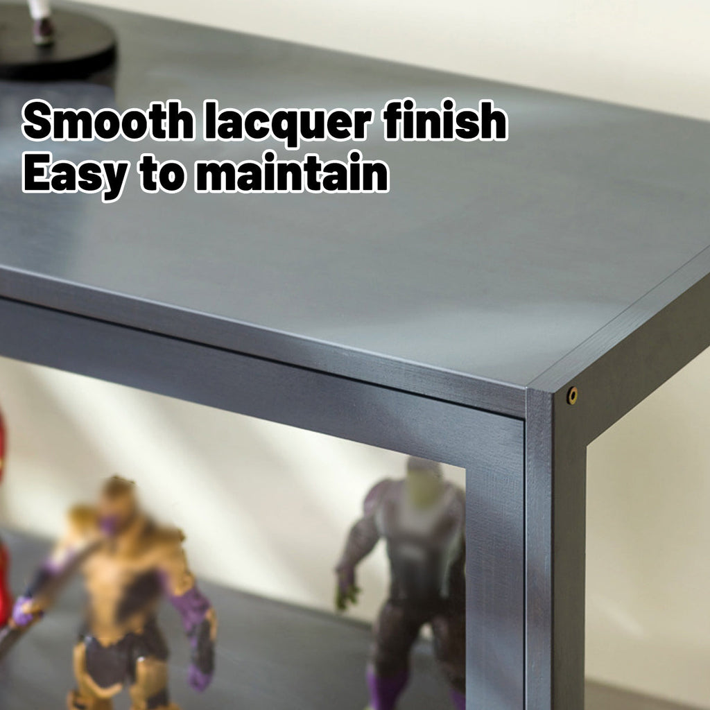 3 Tier Storage Shelf Unit 60x32x106cm Clear Door Durable for Kitchen Garage Use