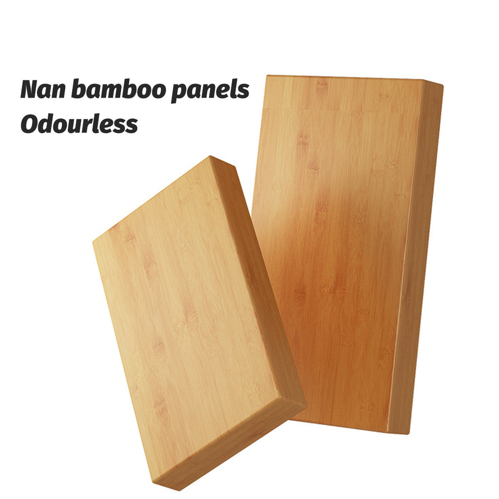 Minimalist Wardrobe with Doors Bamboo Durable for Bedroom Clothes Storage Use