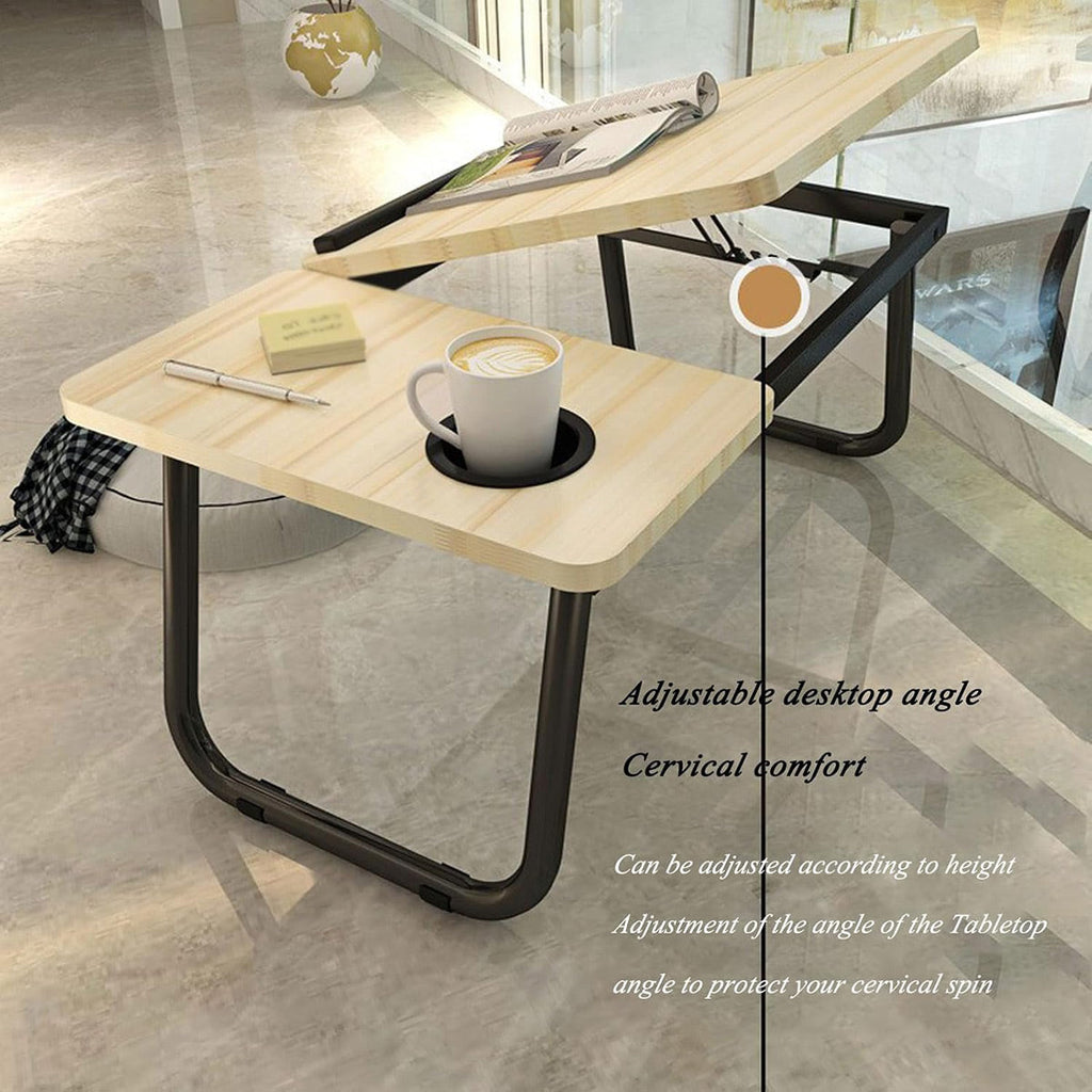 Adjustable Folding Lap Table with 5 Height Settings