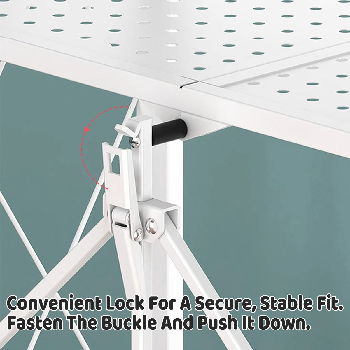 Ready-to-Use Foldable Kitchen Trolley on Wheels