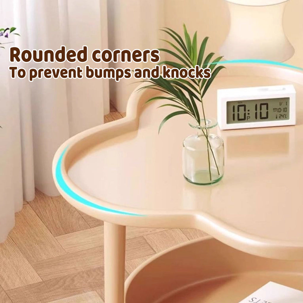 Two-Tier Clover-Shaped Side Table