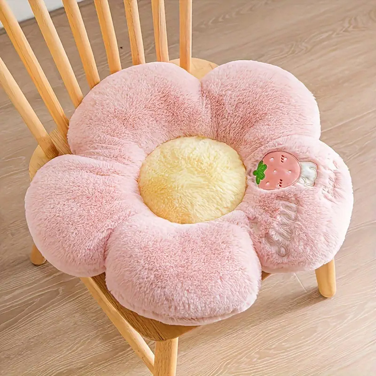 Thick Padded Sunflower Plush Floor Cushion