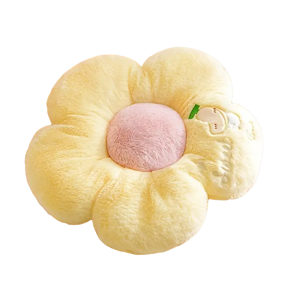 Thick Padded Sunflower Plush Floor Cushion
