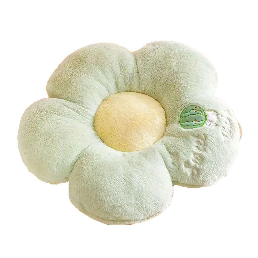 Thick Padded Sunflower Plush Floor Cushion