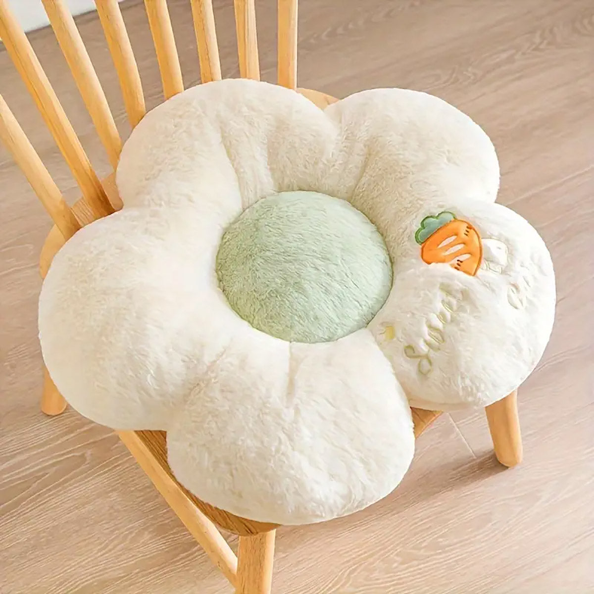 Thick Padded Sunflower Plush Floor Cushion