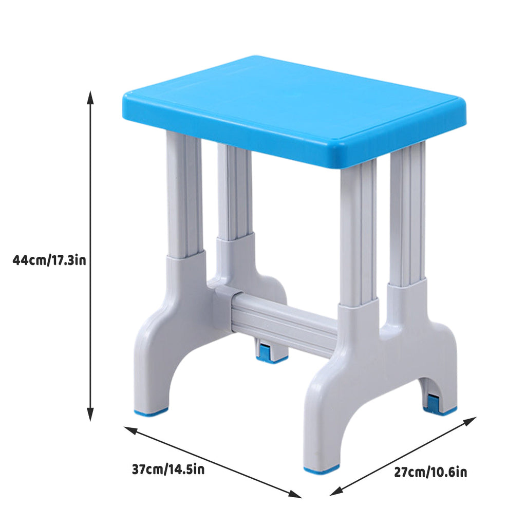 Stackable PP Square Stool with Non-Slip Pads