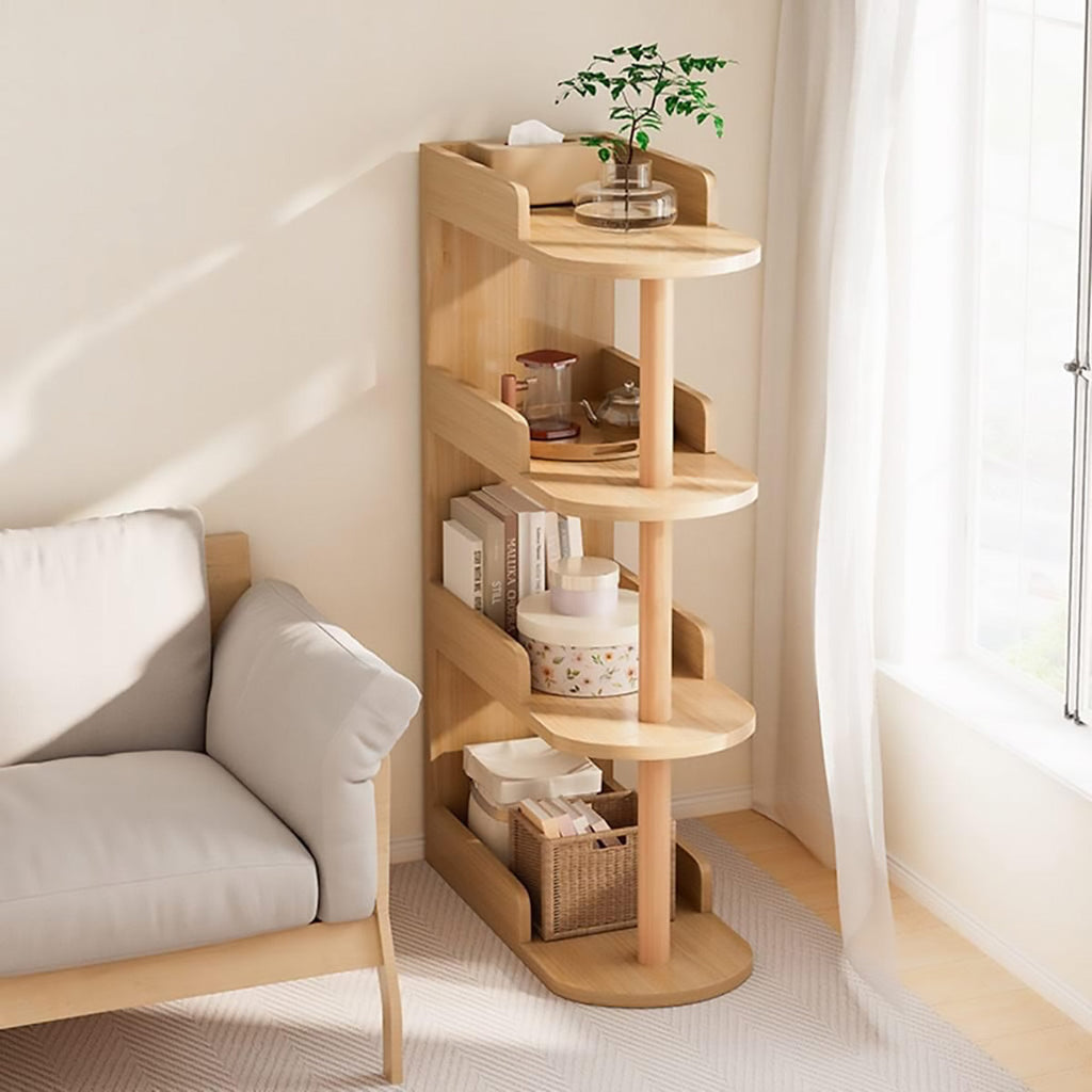 Space-Saving 4-Tier Slim Storage Shelf