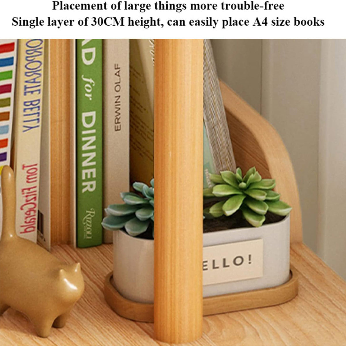 Space-Saving 4-Tier Slim Storage Shelf