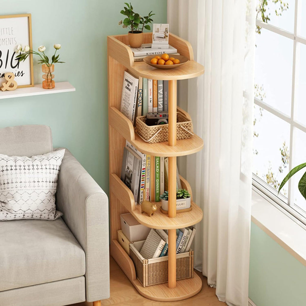Space-Saving 4-Tier Slim Storage Shelf