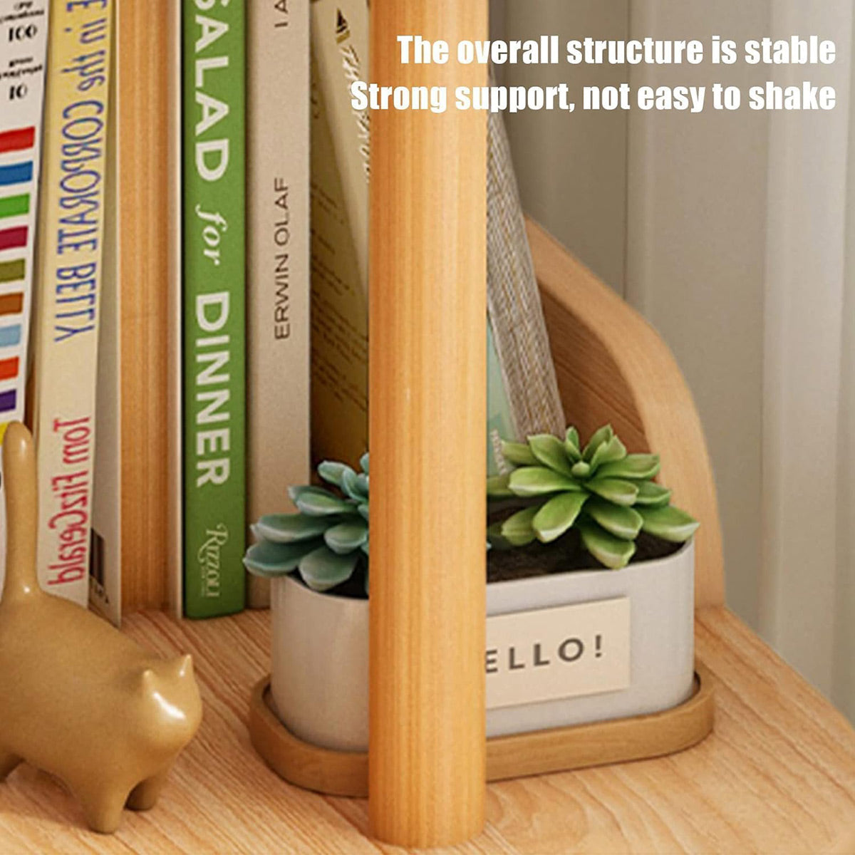 Space-Saving 4-Tier Slim Storage Shelf