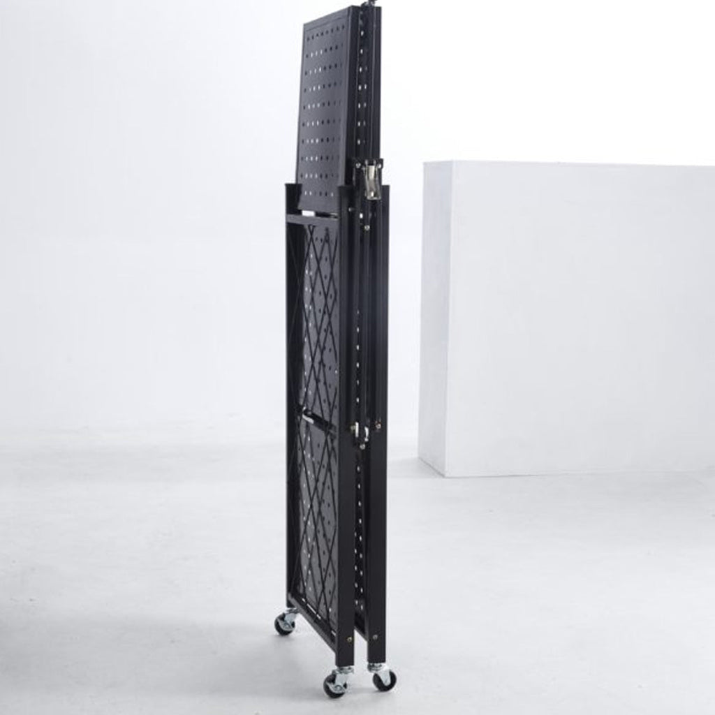 Ready-to-Use Foldable Kitchen Trolley on Wheels
