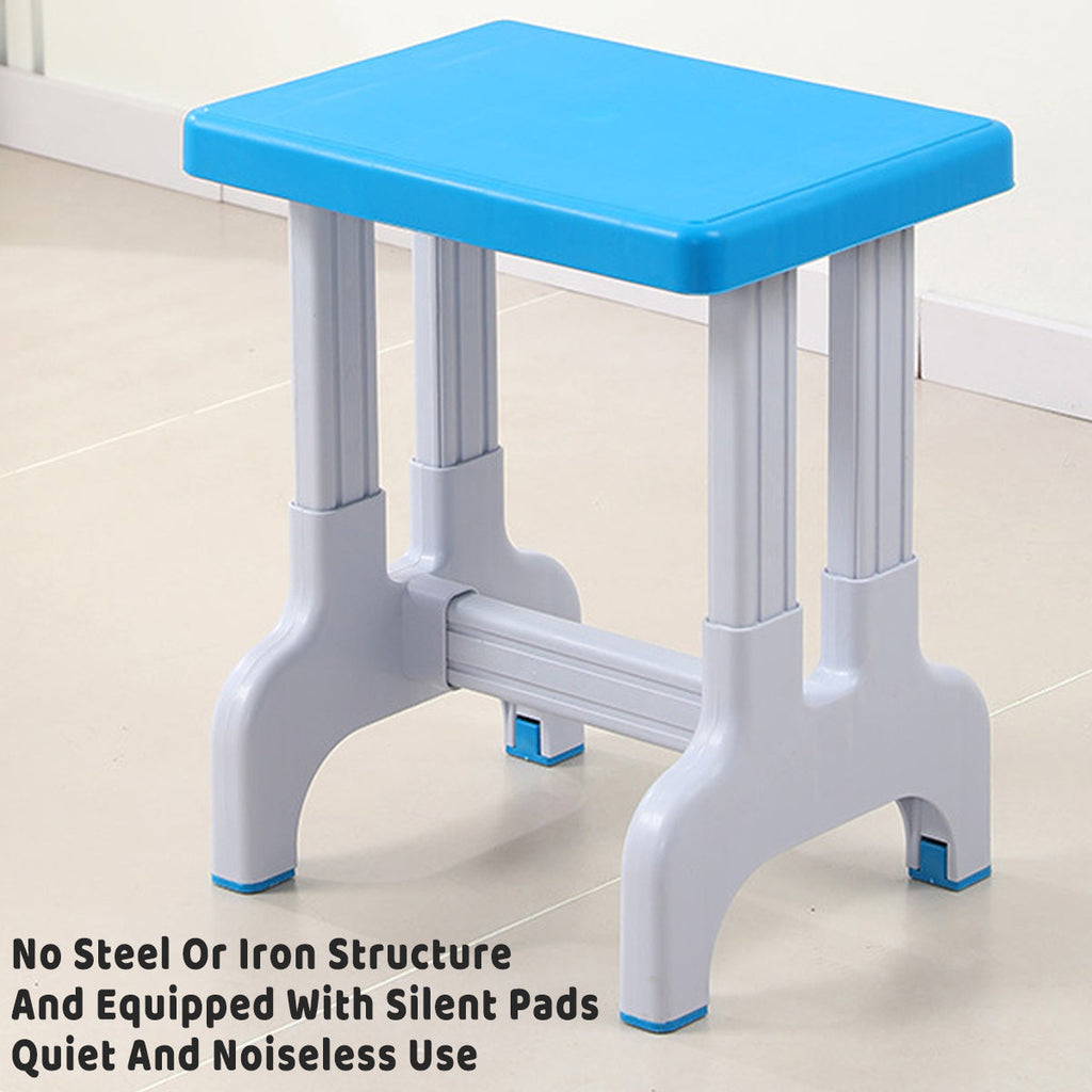 Stackable PP Square Stool with Non-Slip Pads