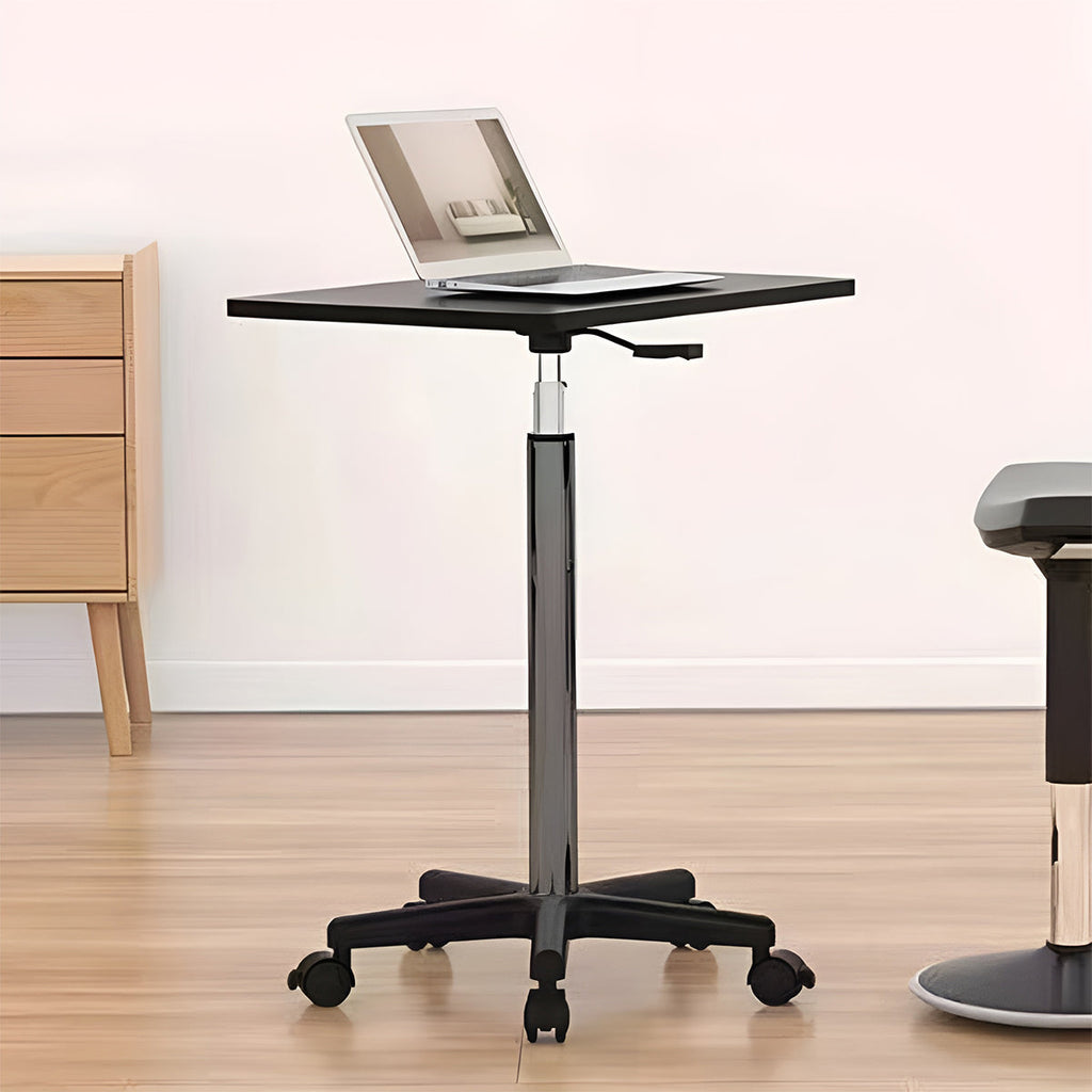 Gas-Lift Sit-Stand Table Featuring Star Legs