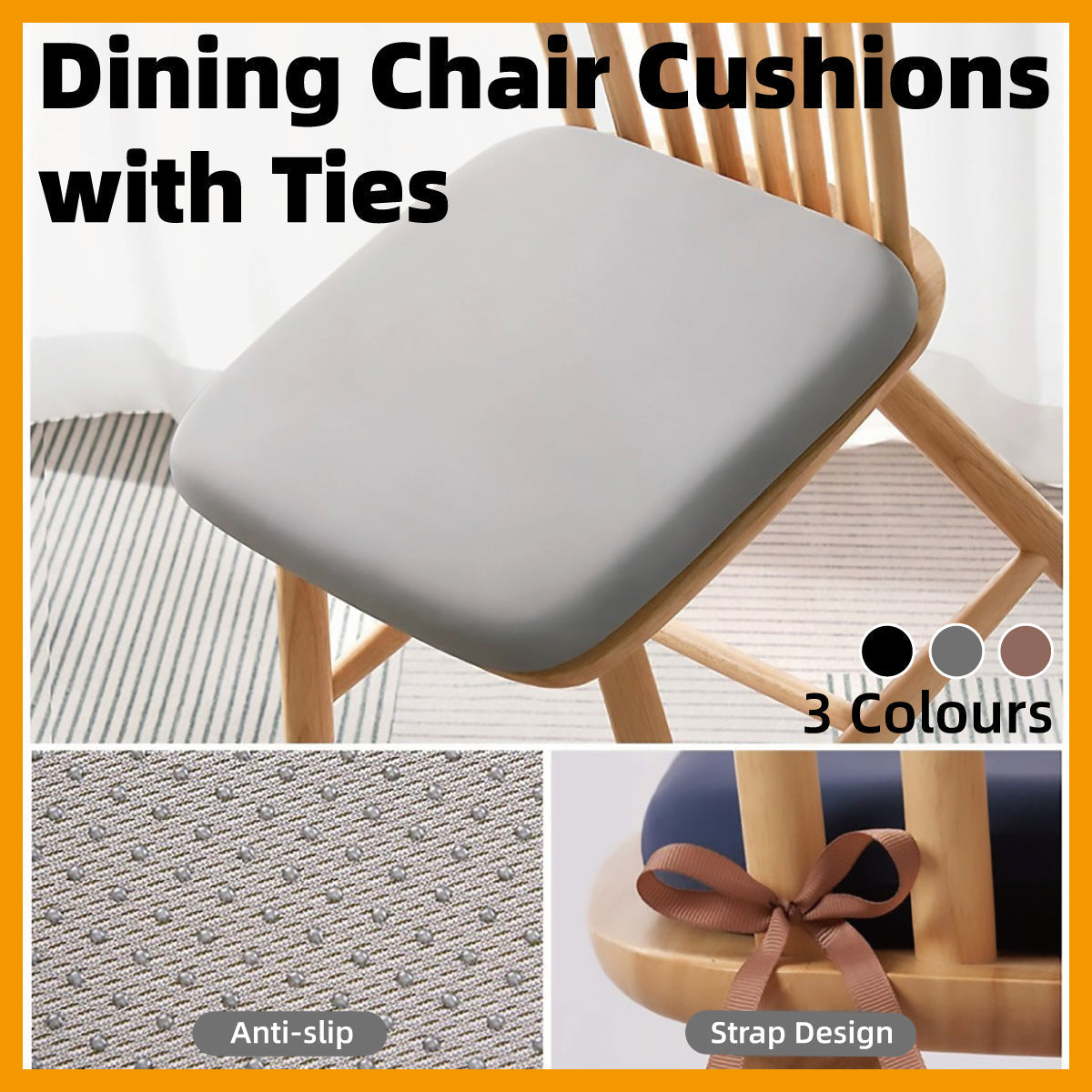 Memory Foam Seat Pad with Soft Milk Silk Cover
