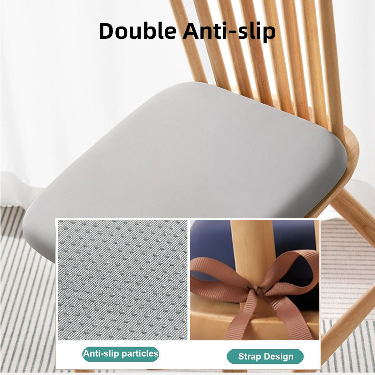 Memory Foam Seat Pad with Soft Milk Silk Cover