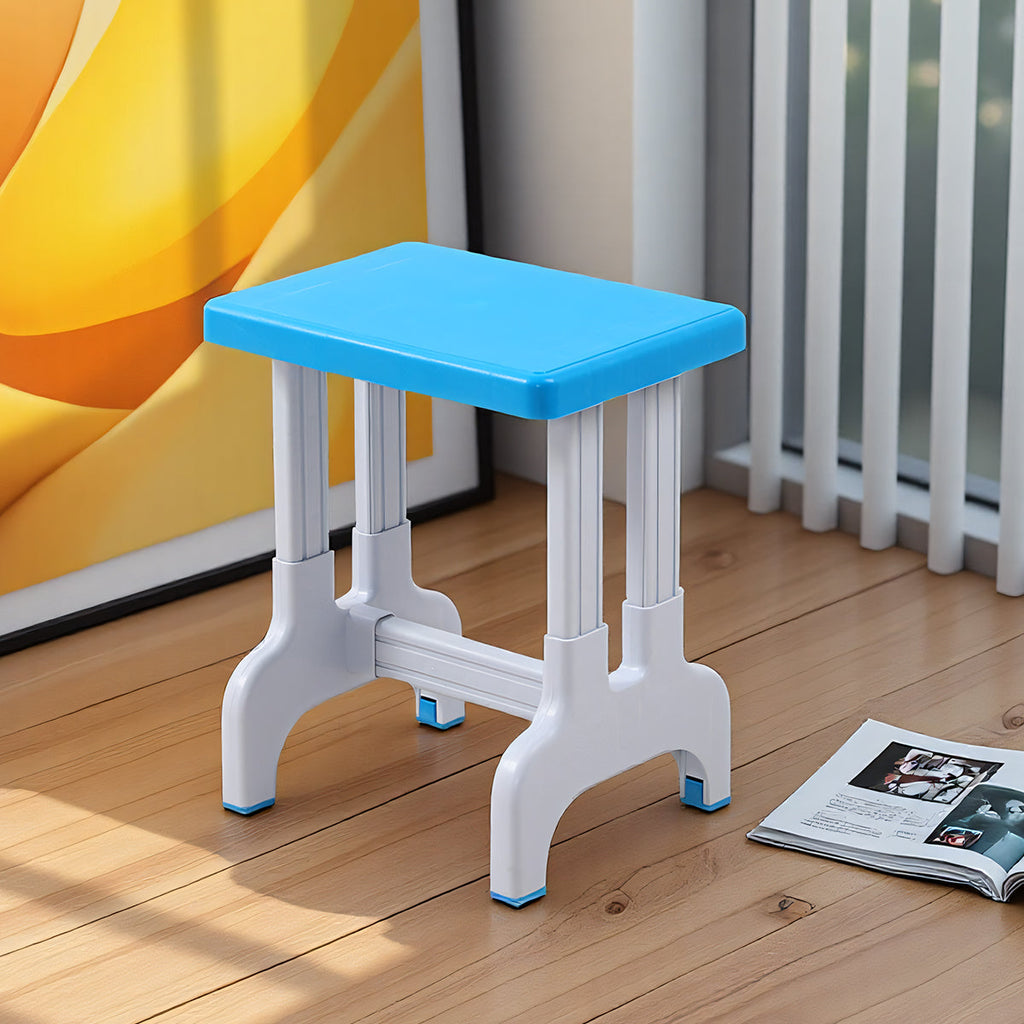 Stackable PP Square Stool with Non-Slip Pads