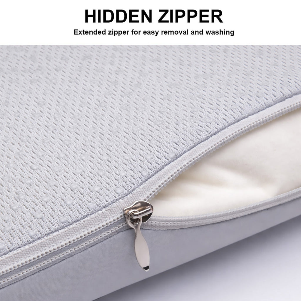 Memory Foam Seat Pad with Soft Milk Silk Cover