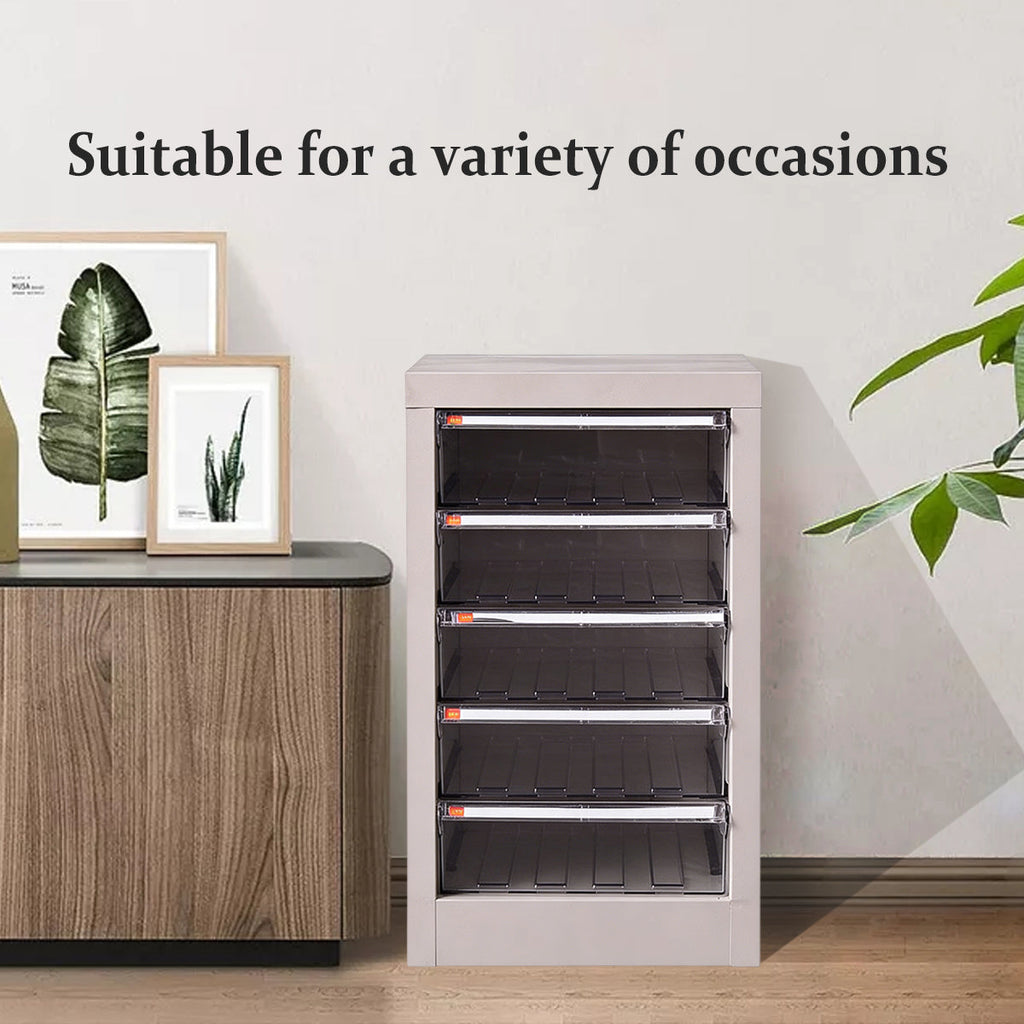 A4 Storage Tower with 5 or 12 Clear-Front Drawers