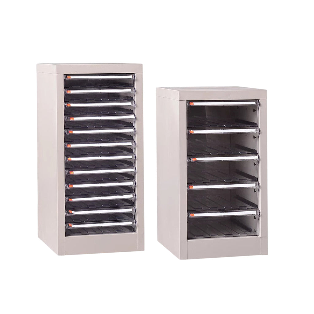 A4 Storage Tower with 5 or 12 Clear-Front Drawers
