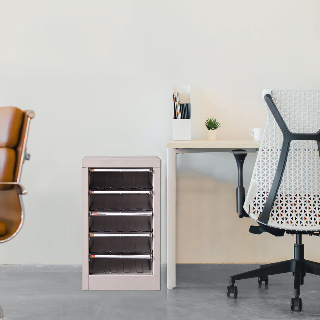 A4 Storage Tower with 5 or 12 Clear-Front Drawers