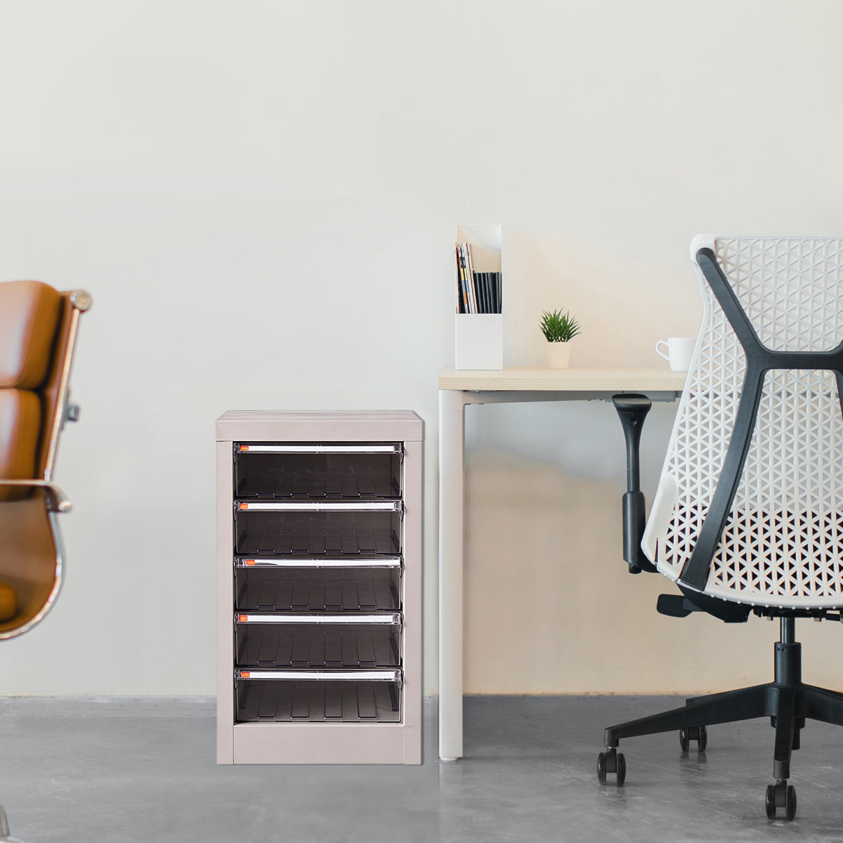 A4 Storage Tower with 5 or 12 Clear-Front Drawers