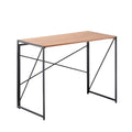 Compact Folding Study Desk with Metal Pipe Frame