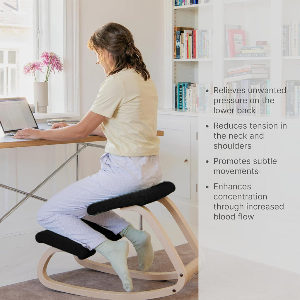 Posture Kneeling Stool Featuring a Rocking Base