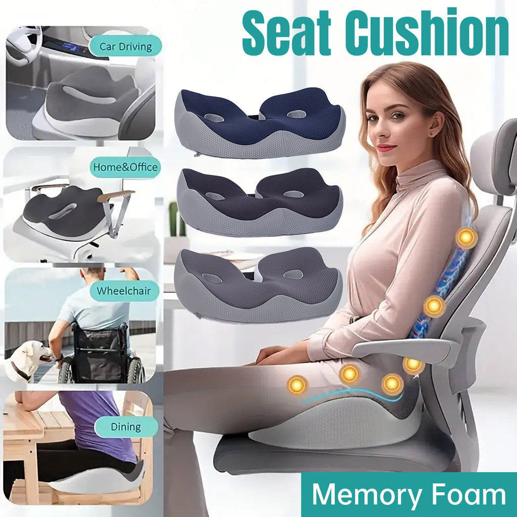 U-Hollow Ventilated Memory Foam Seat Cushion